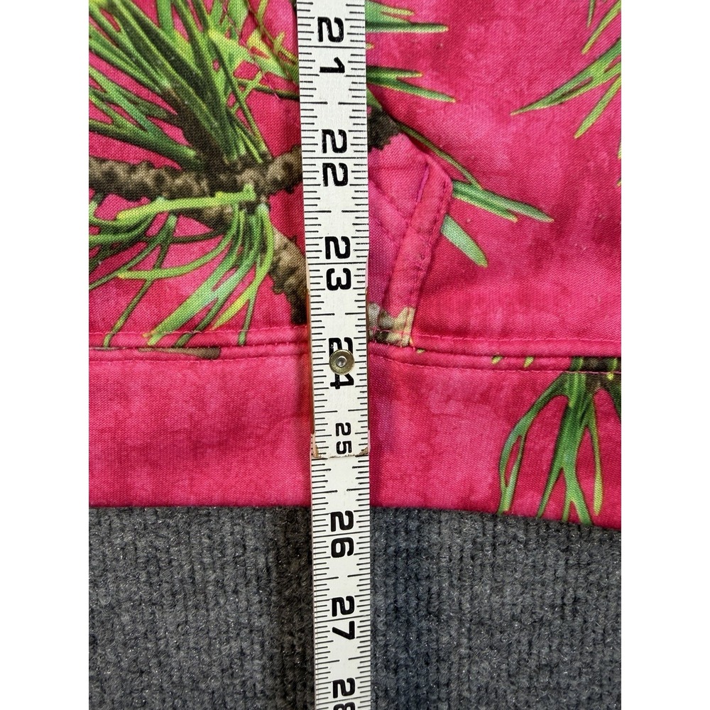 Mossy Oak Pink Camo Hoodie Women's Medium 8-10 Hunting Outdoor Pullover - Picture 5 of 6